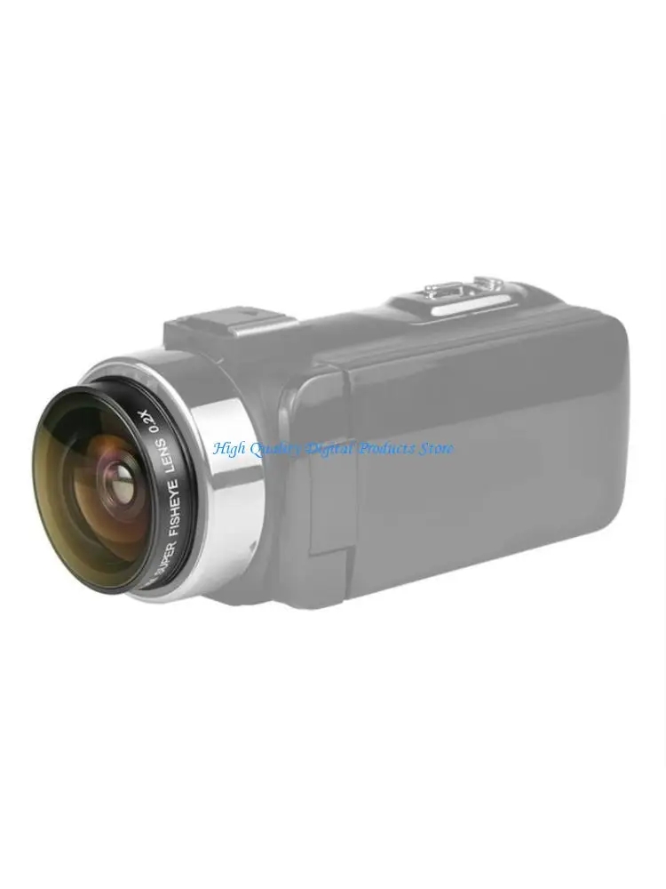 U2JE 37MM 0.2x Fisheye Camera Lens Lightweight For Outdoor Indoor Filming 37mm Filter