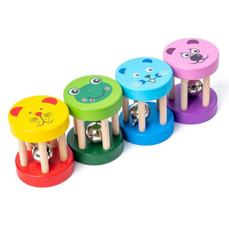 Baby Rattle Wooden Toys Educational Baby Games For Newborn Baby Accessories Baby Rattles Wooden Toys For Babies 0 12 Months