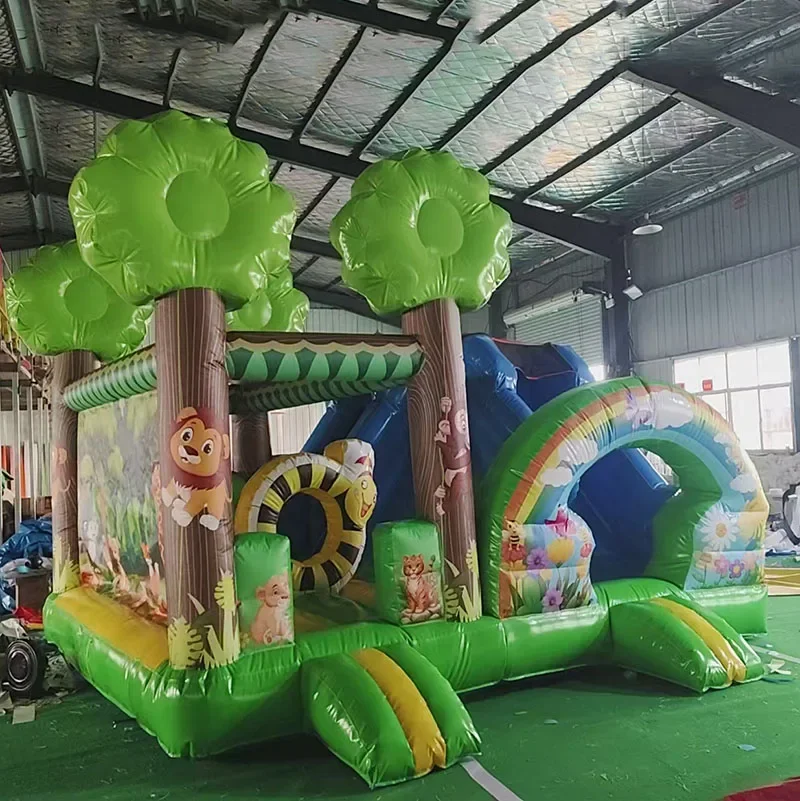 &Inflatable Bounce House, Clear Transparent Tent for Party, Wedding, Camping, Outdoor Event & Commercial Use