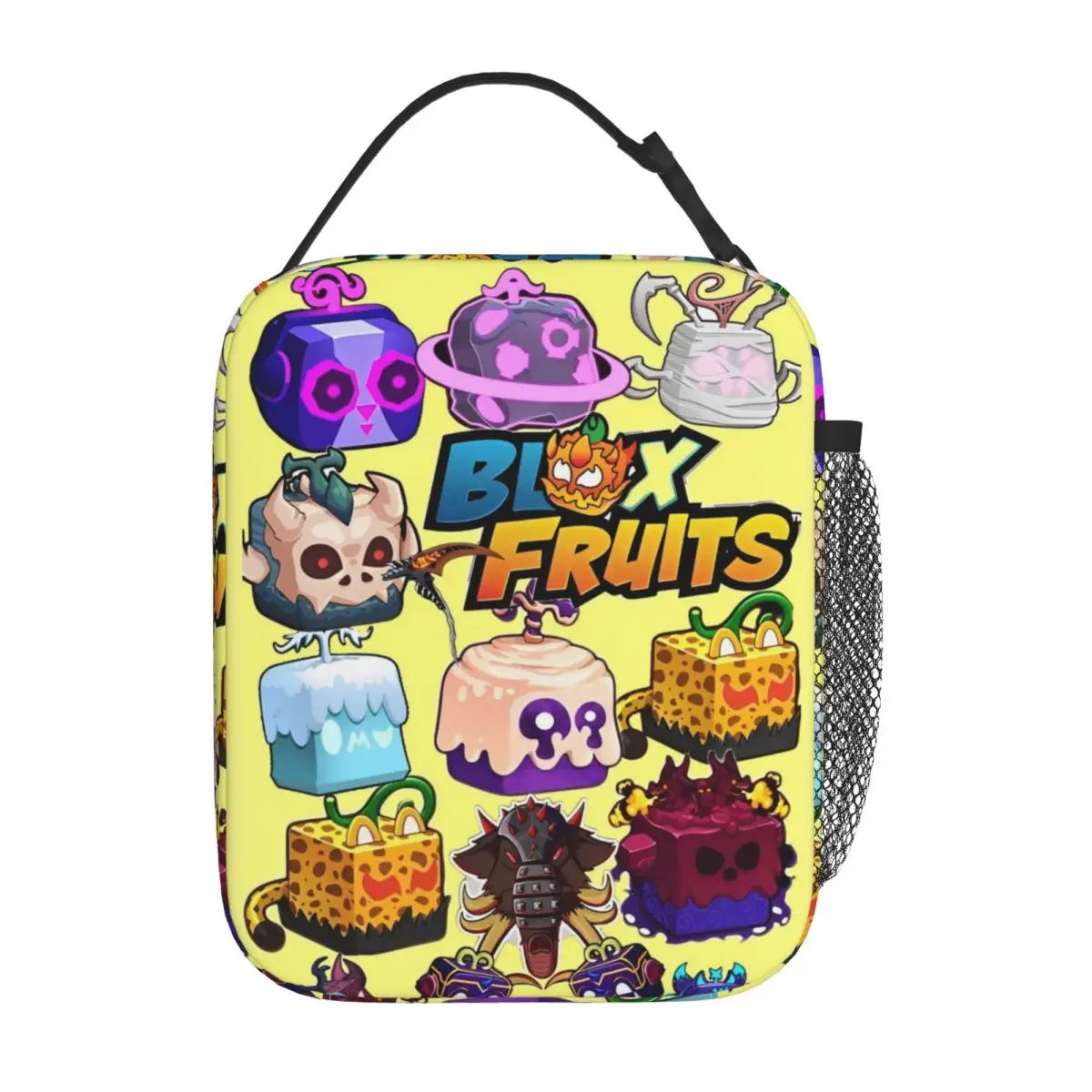 

Изолированные сумки для обеда Blox Fruits Термосумка Контейнер для обеда, игра, большая емкость, ланч-бокс, сумка для еды, работа, путешествия