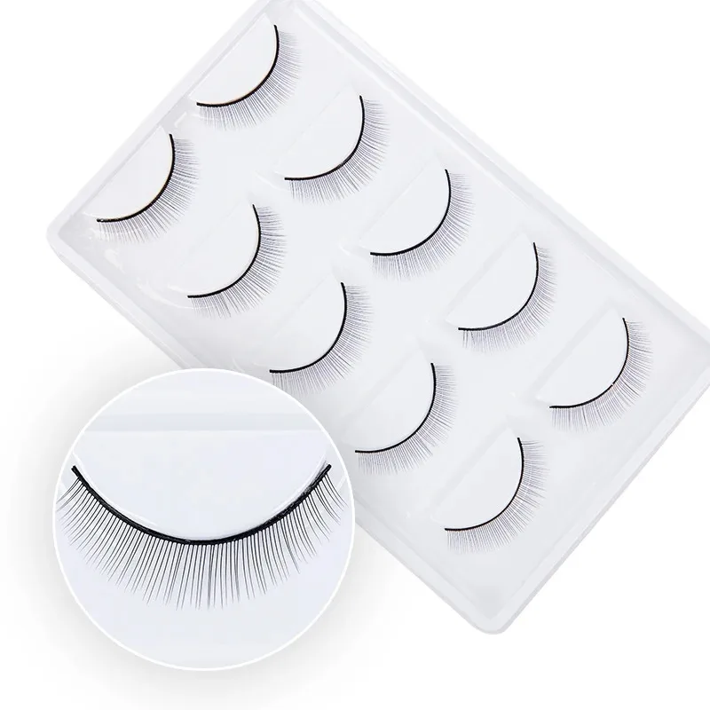 Lash Tech Ciglia finte 50 paia Ciglia da allenamento naturali Estensione ciglia Pratica per strumenti di trucco di bellezza