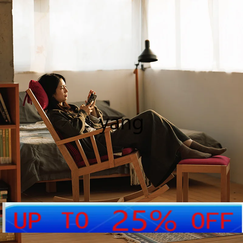 

CX solid wood leisure log single sofa chair lazy chair
