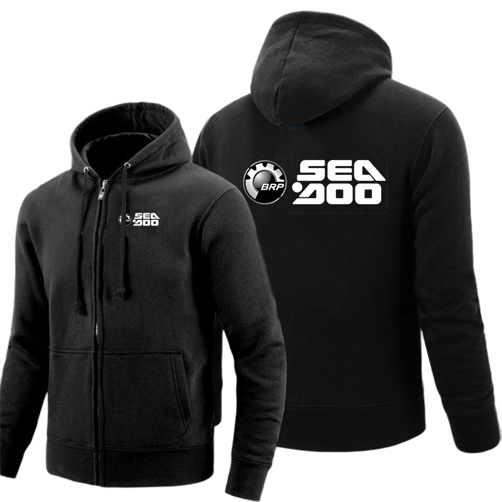 High-end Luxury Classic Zipper Coat BRP Sea Doo Seadoo Moto Logo Print 2026 Spring And Autumn Men's Popular Hoodies Jacket