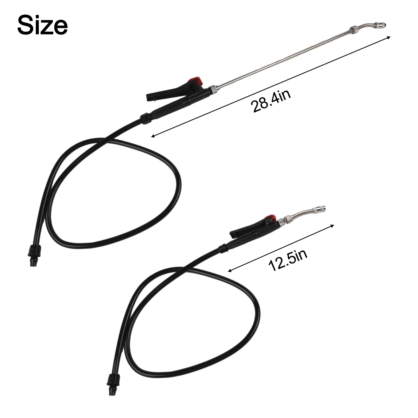 29 Inch Sprayer Wand Made of Stainless Steel with Adjustable Nozzle and Threaded Connector for Secure Fit with Compatible Hoses
