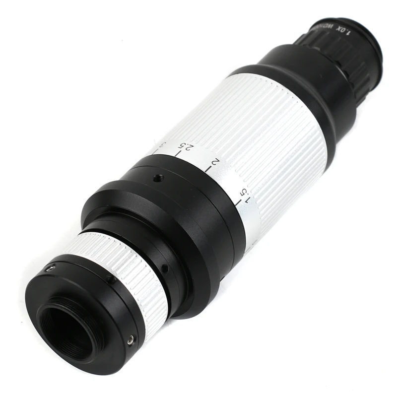 0.3-3.0X Zoom Monocular Optical Lens 250X 4K UHD Parallel Video Microscope 25mm C Mount Lens For Type-c HDMI USB VGA Microscopy