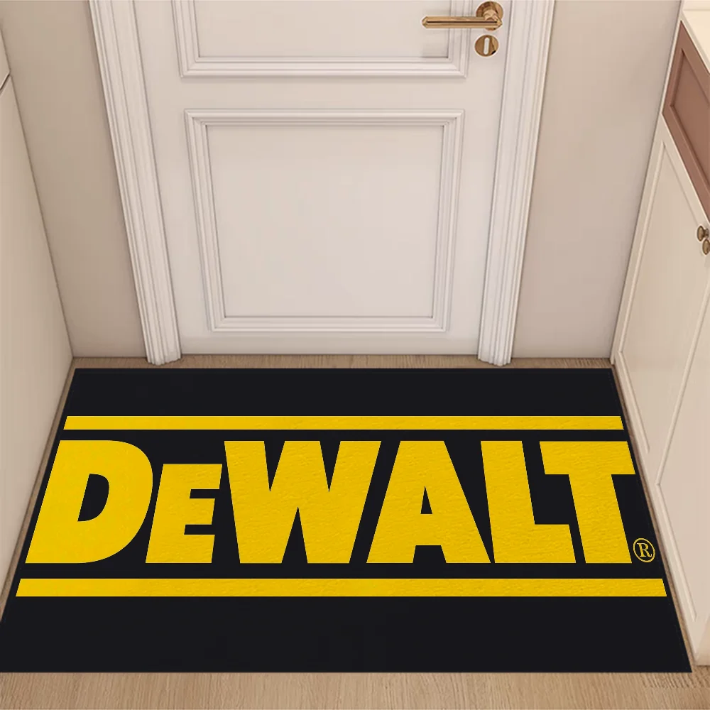 DeWalt Door Floor Mat Room Bedroom Carpet for Bathroom Rug Entrance Doormat Outdoor Custom Decoration Home Decor Items Carpets