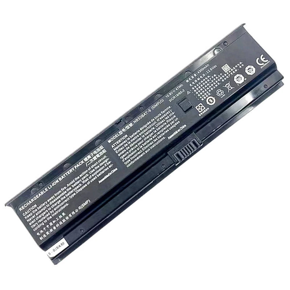 Imagem -05 - Brandnew Genuíno Original Nb50bat6 10.8v 47wh Bateria do Portátil para Clevo Nb50tk1 Nb50tj1 Nb50tl Nb50tz 31cr19 652