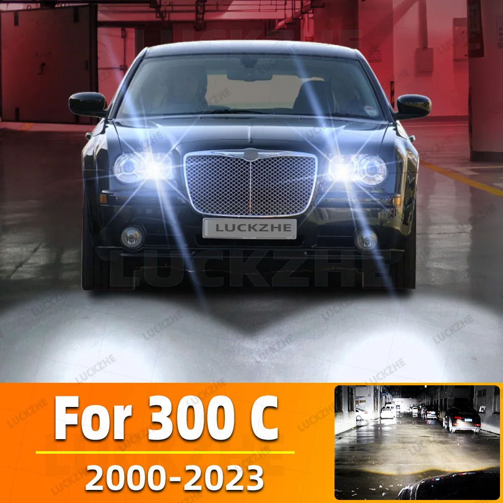 

2 шт. автомобильные светодиодные фары для Chrysler 300C 2000-2012 2013 2014 2015 2016 2017 2018 2019 2020 2021 2022 2023 светодиодные фары