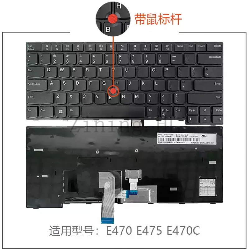 For Lenovo ThinkPad E450 E455 E470C E475 E550 W450 E460 keyboard E465
