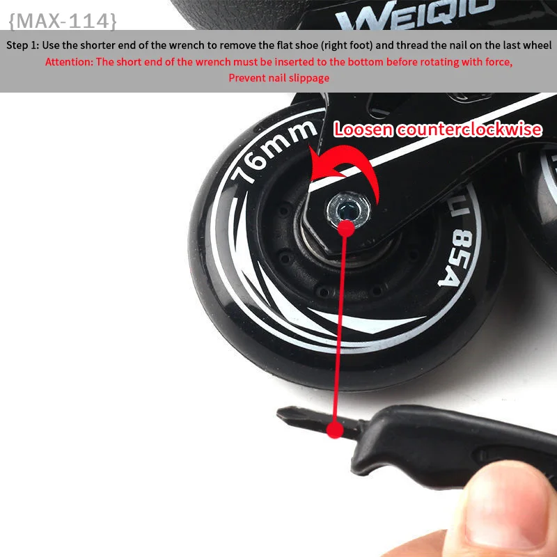 {MAX-114} bouchon de frein universel pour patins à roulettes, plaquettes de frein de remplacement pour patins à roues alignées pour enfants améliorant la sécurité