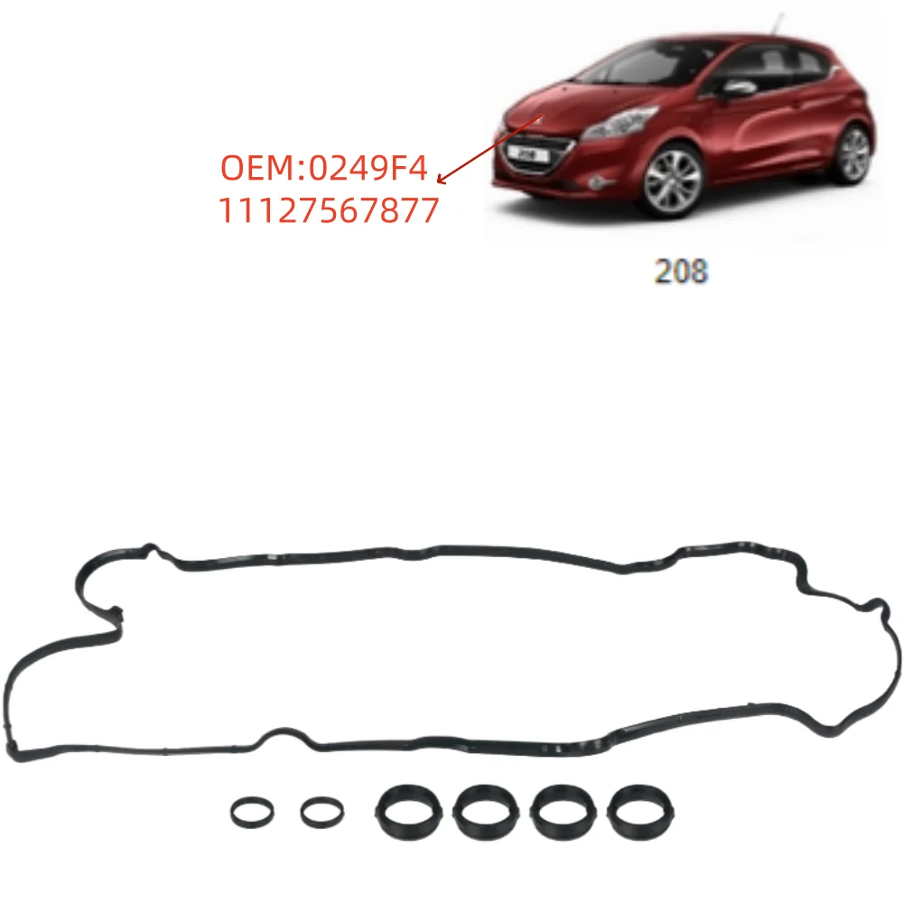 

0249F4 для Peugeot 207 308 Citroen C4 1,6 VTI EP6 EP3 Mini N12 N16 фирменные уплотнения двигателя, комплект прокладок крышки рокера