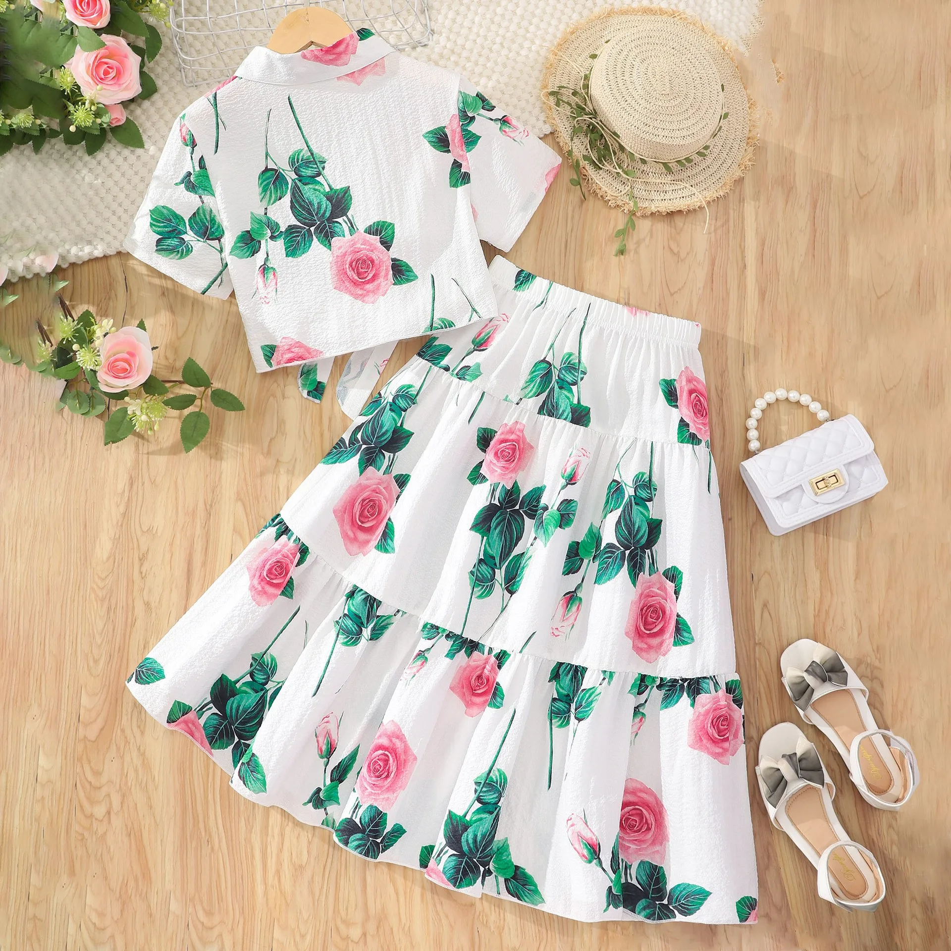 Meisjes 2-delige outfitset met - Summer Rose Clothing recensie en prijs