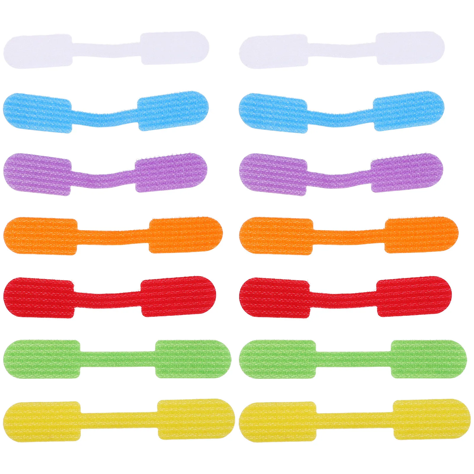 

40Pcs Multicolor Cable Identification Labels Writeable Hook-and-Loop Cord Tags for Tool-Free Wire Management in Home Office Data