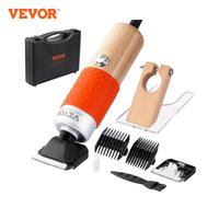 VEVOR 200W 1500-6100RPM Carpet Trimmer with Shearing Guide Electric Speed Adjustable Rug Carver Tufting Shears with 2 Blades