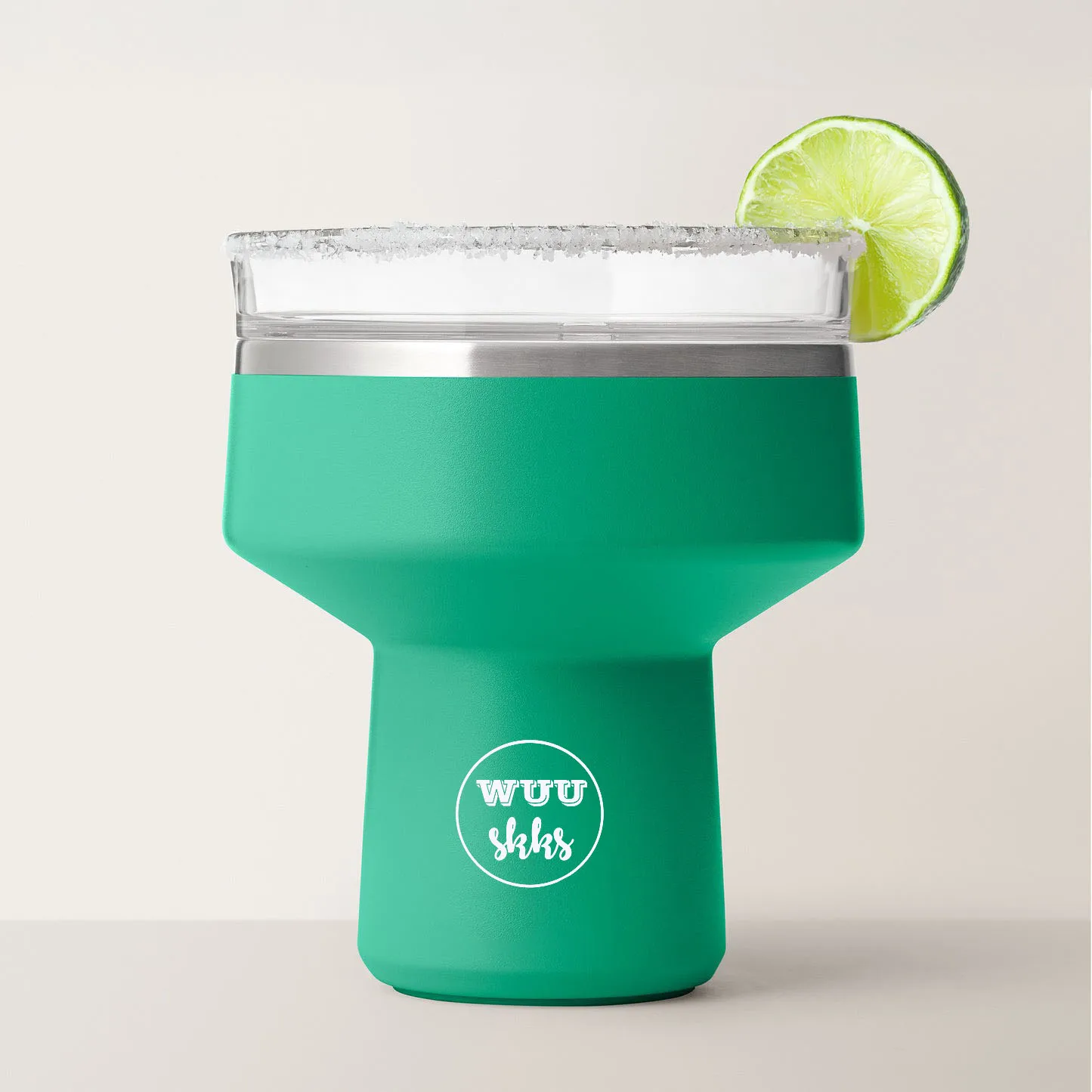 16 oz Cocktail Tumbler  Insulated Margarita Tumbler with Lid  Keeps Drinks Cold for 10 Hours Sippable Martini Glass for Party