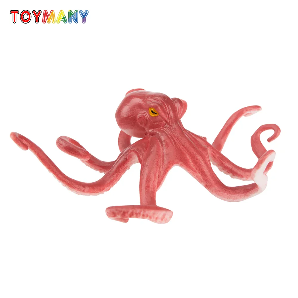 

Toymany Simulation Octopus Ocean Animal Model Toy Mini Figures Dolls Action Figurines Toys Children Gift Cake Decoration