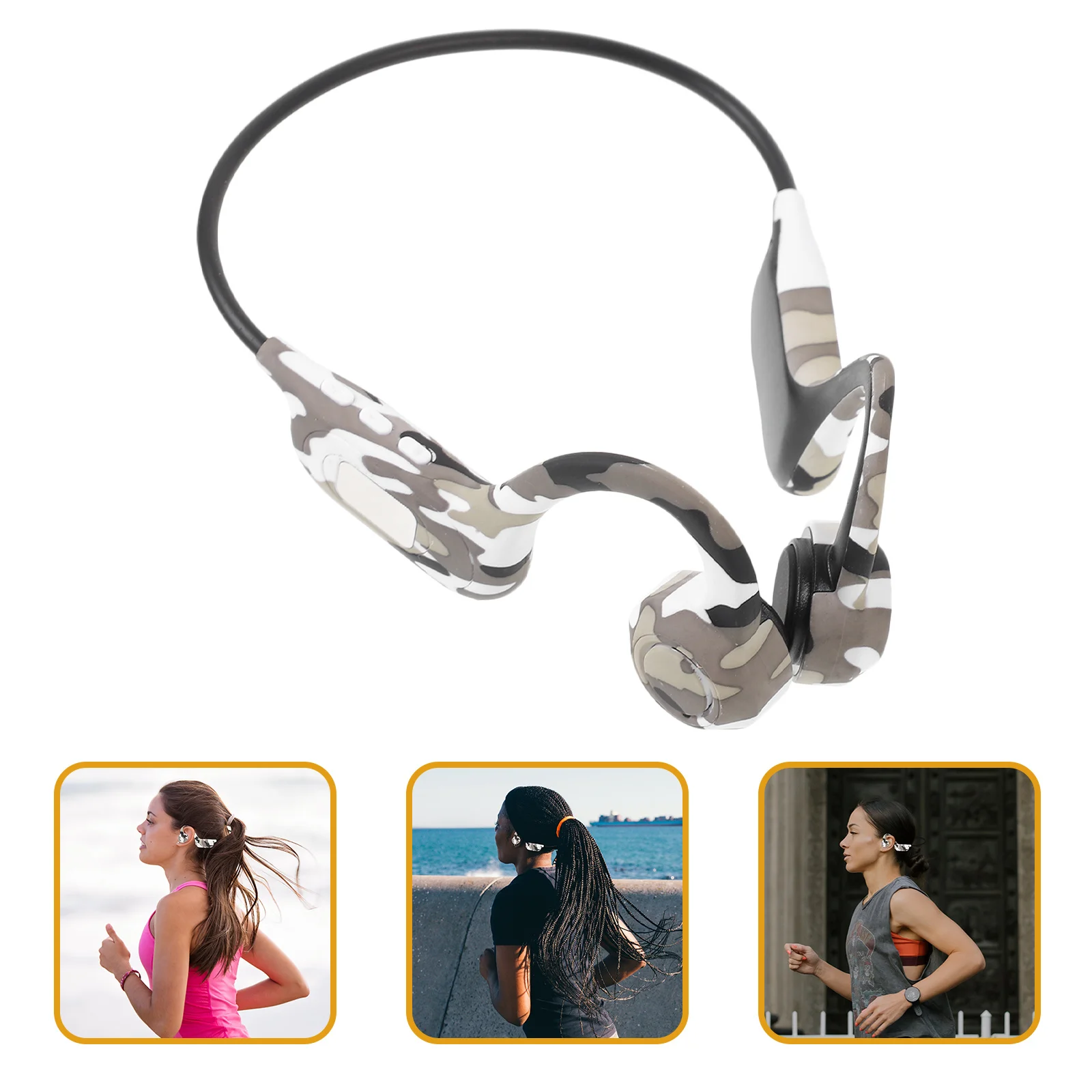 

Conduction Wireless Headset Digital Display Long Life Stereo Earbuds For Gym Fitness Running Waterproof