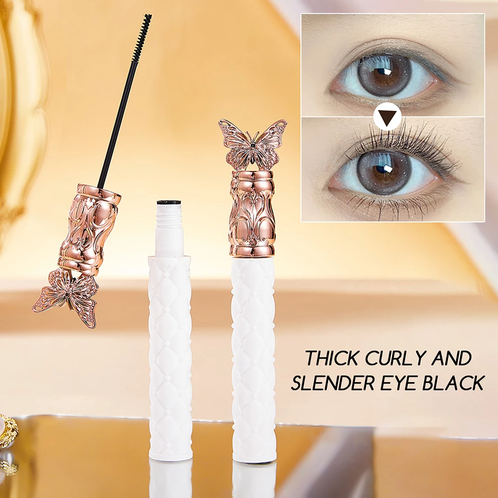 Mascara impermeabile Nero Allungamento Curling per ciglia spesse naturali Mascara arricciati volume per donne e ragazze