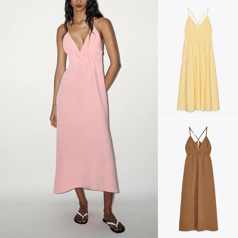 صيف جديد وصول الخامس Ne حزام طويل الدكتور ثنيات عطلة Sle عالية الخصر ألف خط تنورة ألياف البوليستر لا Sve طويل الدكتور