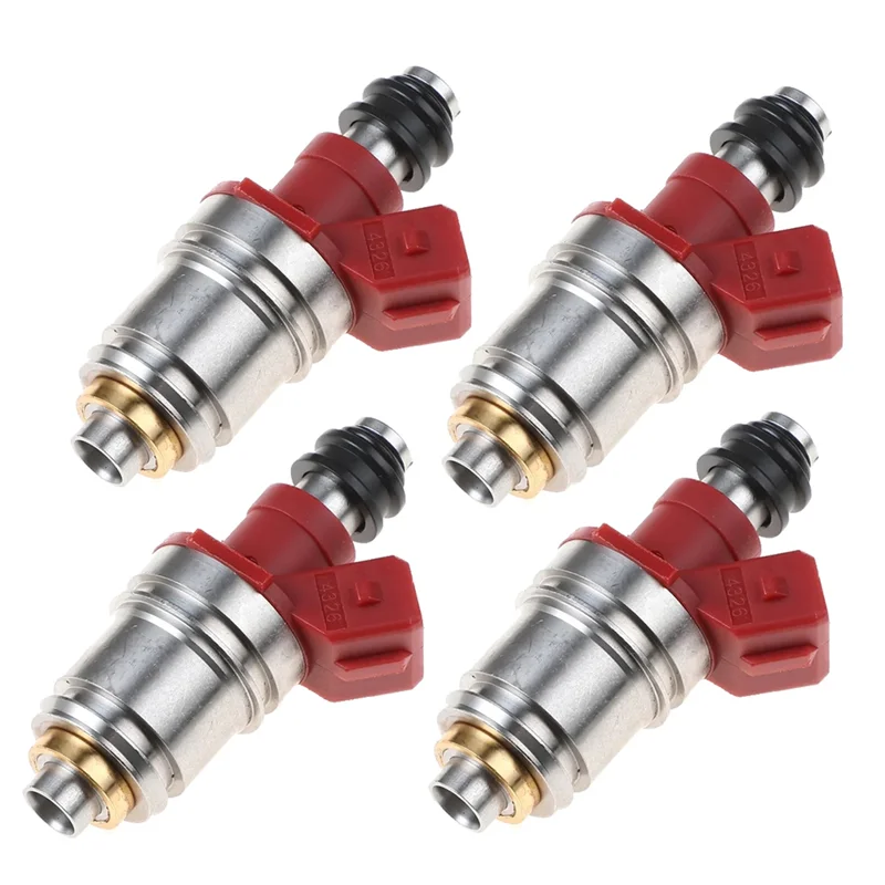 4Pcs Car Fuel Injectors for Hitachi 16600-86G00 for Nissan Pickup D21 2.4L 1990-1995 JS21-1/ FJ564/ FJ342