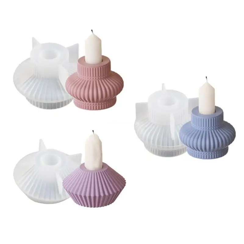 Moldes castiçal silicone, lindos moldes para copos velas, suporte velas, dropship