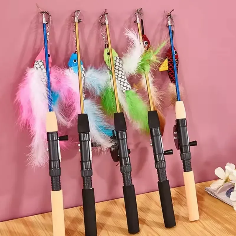 Fishing Pole Cat Toy - Cartoka