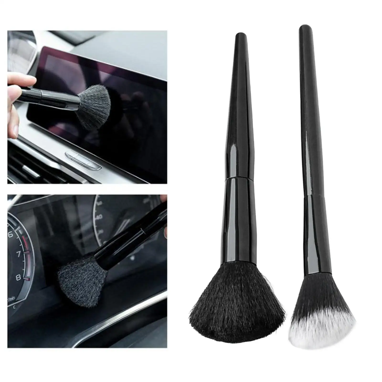 2 Pieces Car Detailing Brush Interior Air Conditioner Supplies for Computer