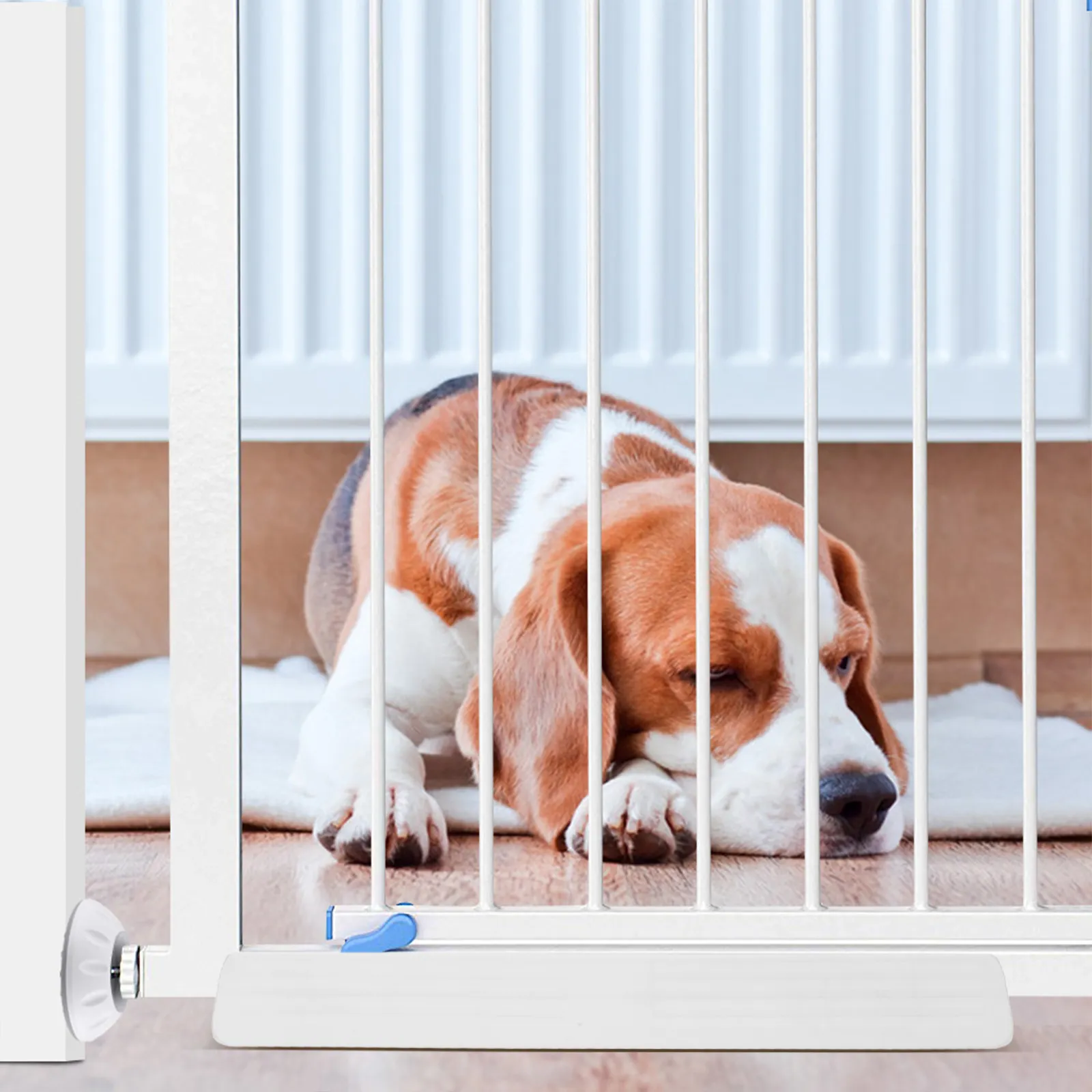 

Stable Guardrail Fixator for Indoor Use High Quality Plastic Safety Door Fixator Anti-Slip Design Ideal Baby Fence Support Feet