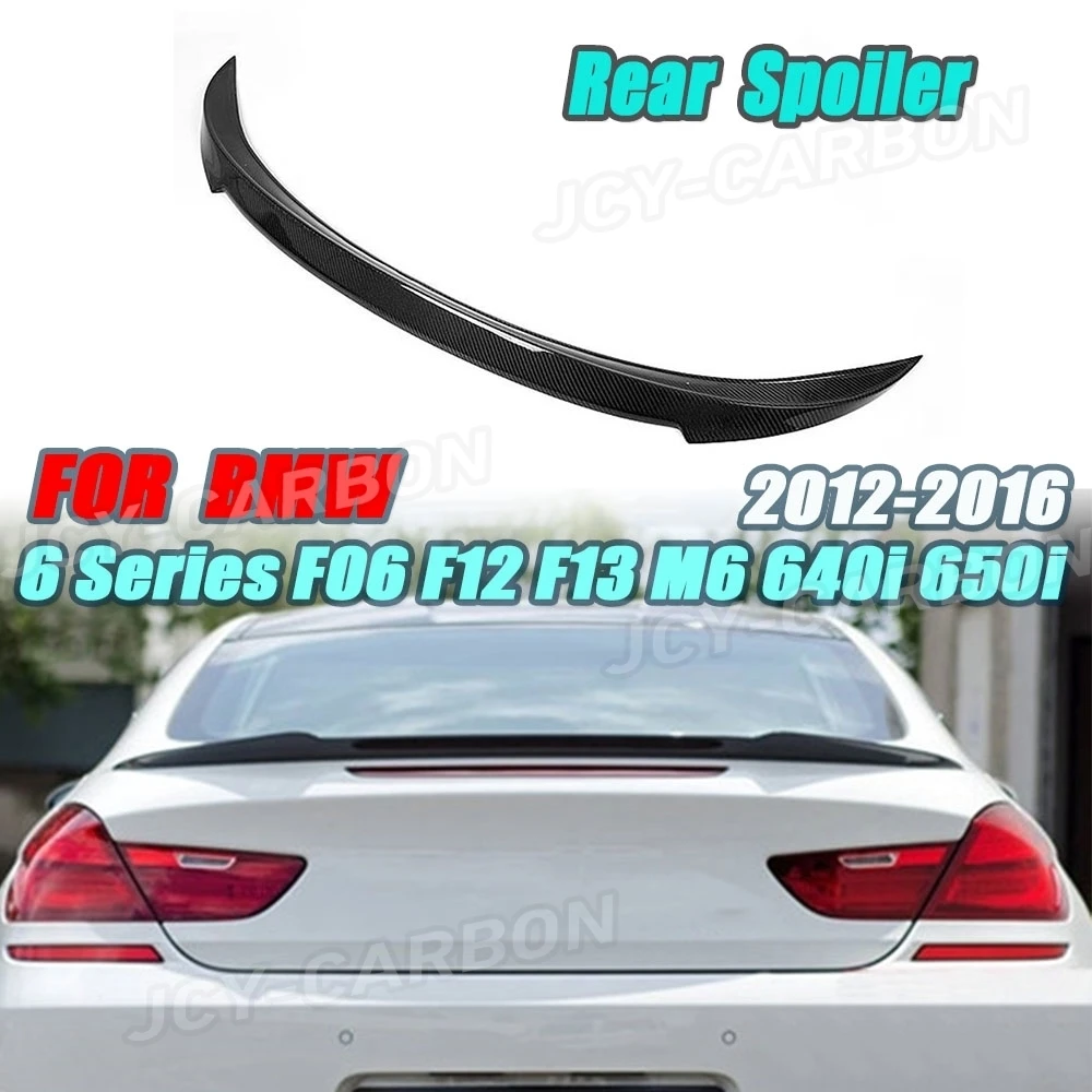 

Carbon Fiber Rear Trunk Spoiler Rear Wings For BMW 6 Series F06 F12 F13 M6 640i 650i 2012-2016 Car Exterior Accessories FRP