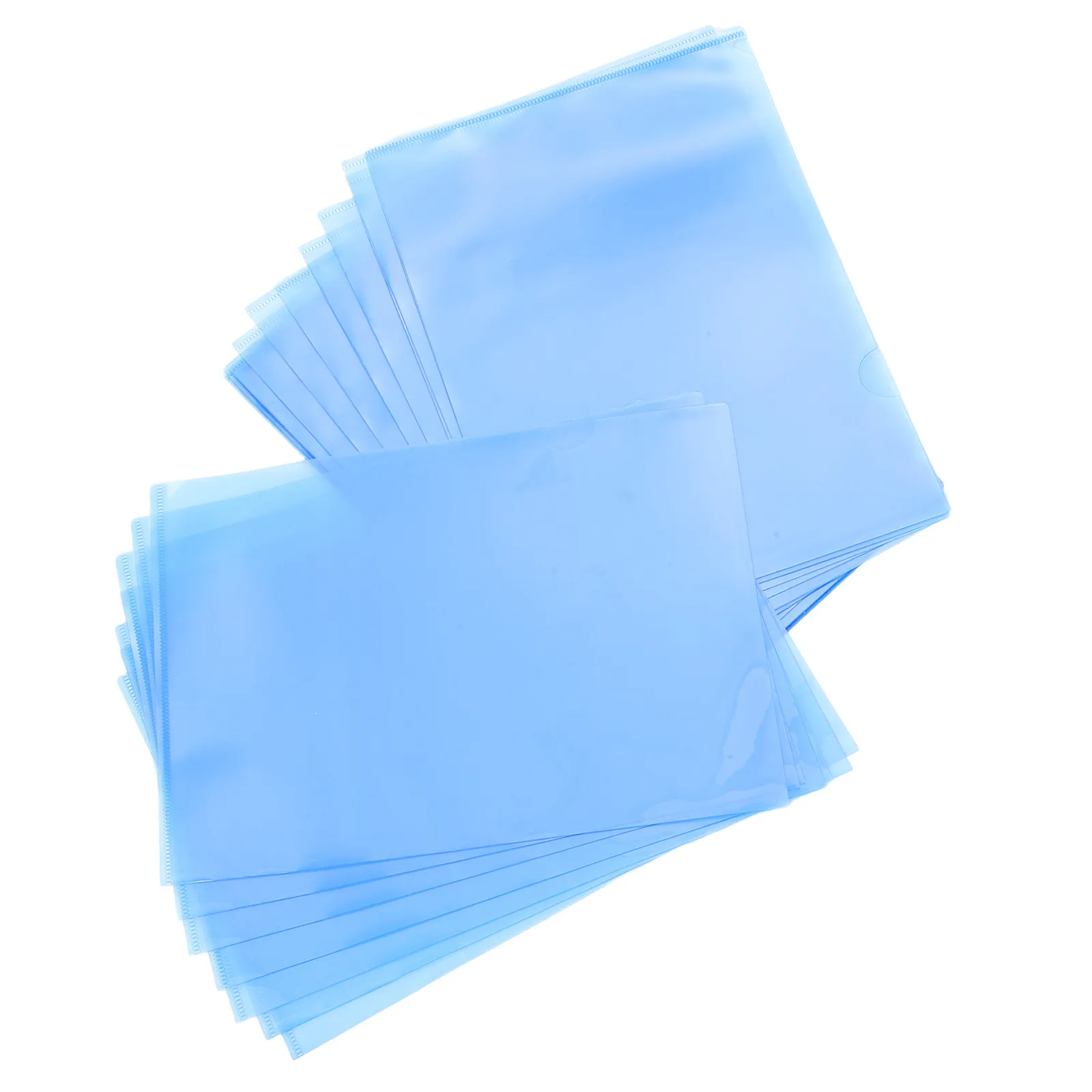 

30 шт. синих пластиковых папок-конвертов формата А4 L-образной формы, водонепроницаемые органайзеры для документов, для школьных принадлежностей и хранения офисных файлов