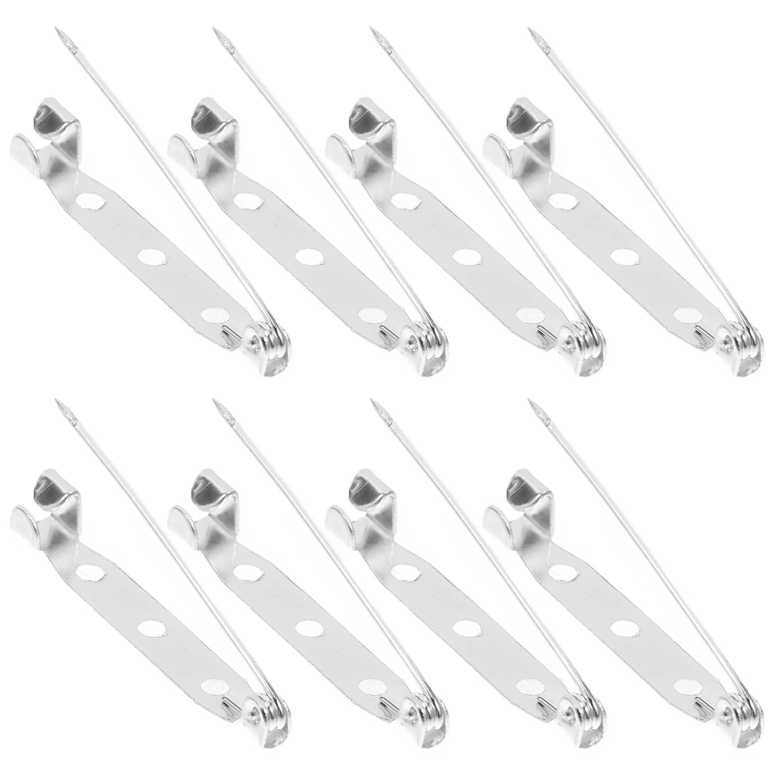 

40Pcs Brooch Metal Safety Pin Jewelry Clasp Pin Backs DIY Brooch Making Crafts Badge Pins Clothes Pins Brooches for Crafts