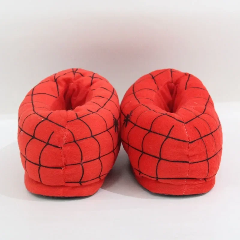 Disney Spider Man Plush Slippers Full Pack Warm Cotton Shoes Thickened Non-slip Cotton Stuffed  Home Slippers Christmas Gift