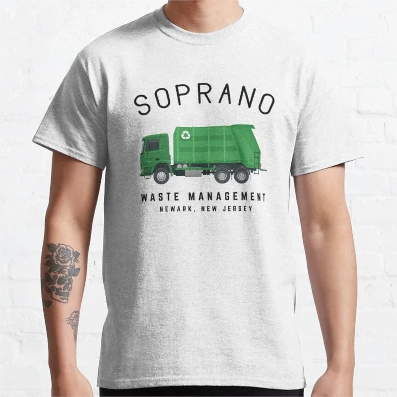 Soprano Waste Management Newark New Jersey T-Shirt designer t shirt men men long sleeve t shirts