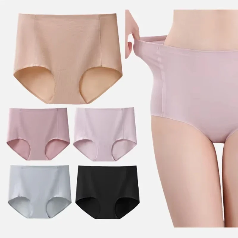 

Women's Panties High Waist Seamless Female Modal Cotton Underpants High Elastic Comfort Underwear Briefs Sexy Intimates Lingerie