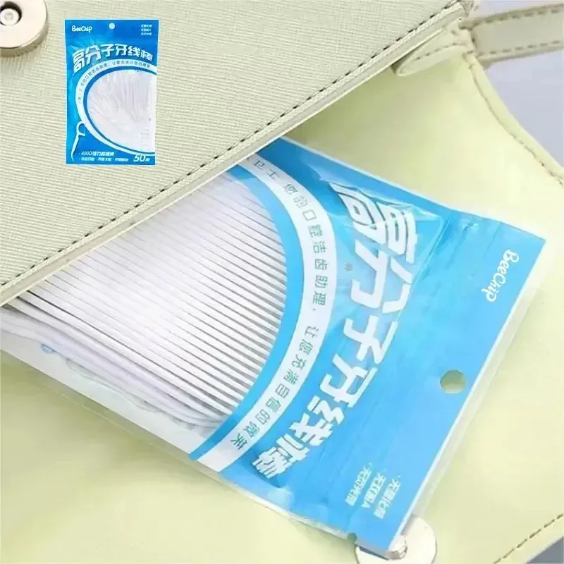 50/100/200/300Pcs Disposable Dental Flosser Interdental Brush Toothpicks Teeth Cleaning For Personal Teeth Care Household