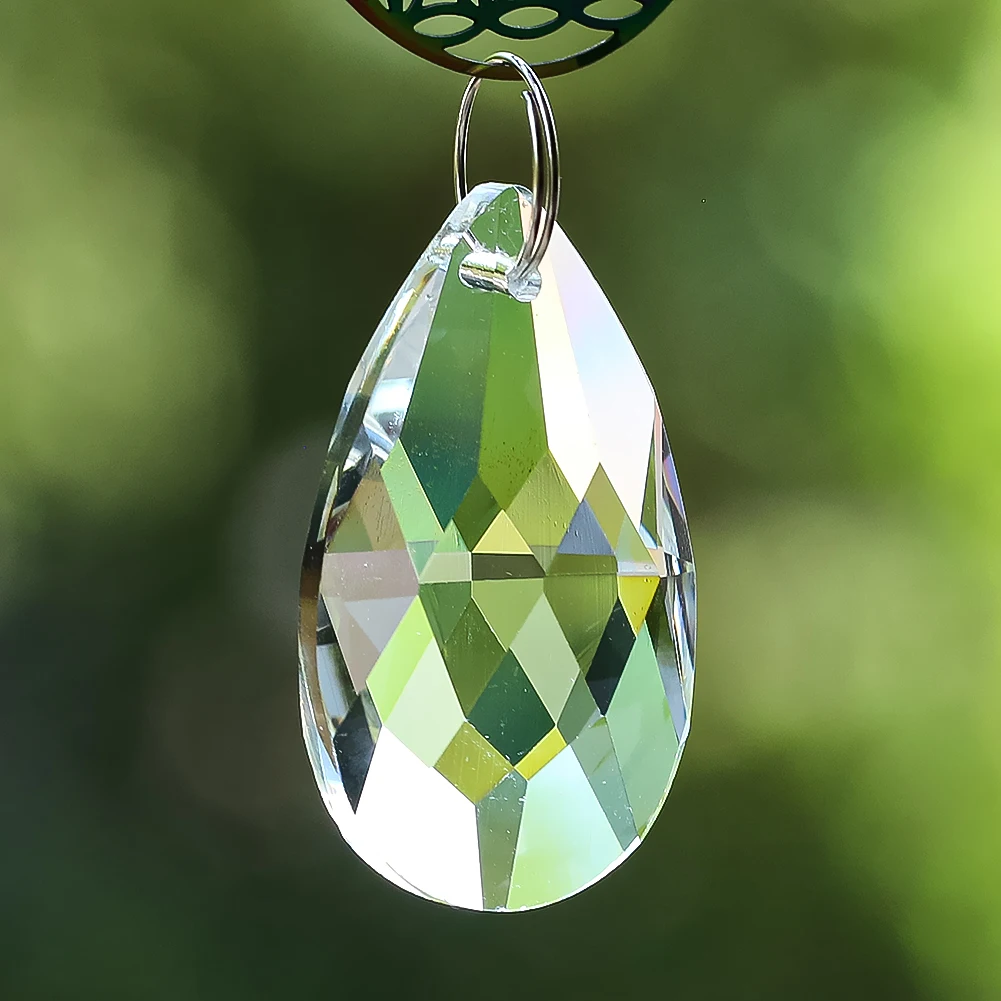 Prisma di cristallo Suncatcher Mandala Strand Hanging Garland Chakra Rainbow Octagon Bead Curtain Wedding centrotavola Garden Decor