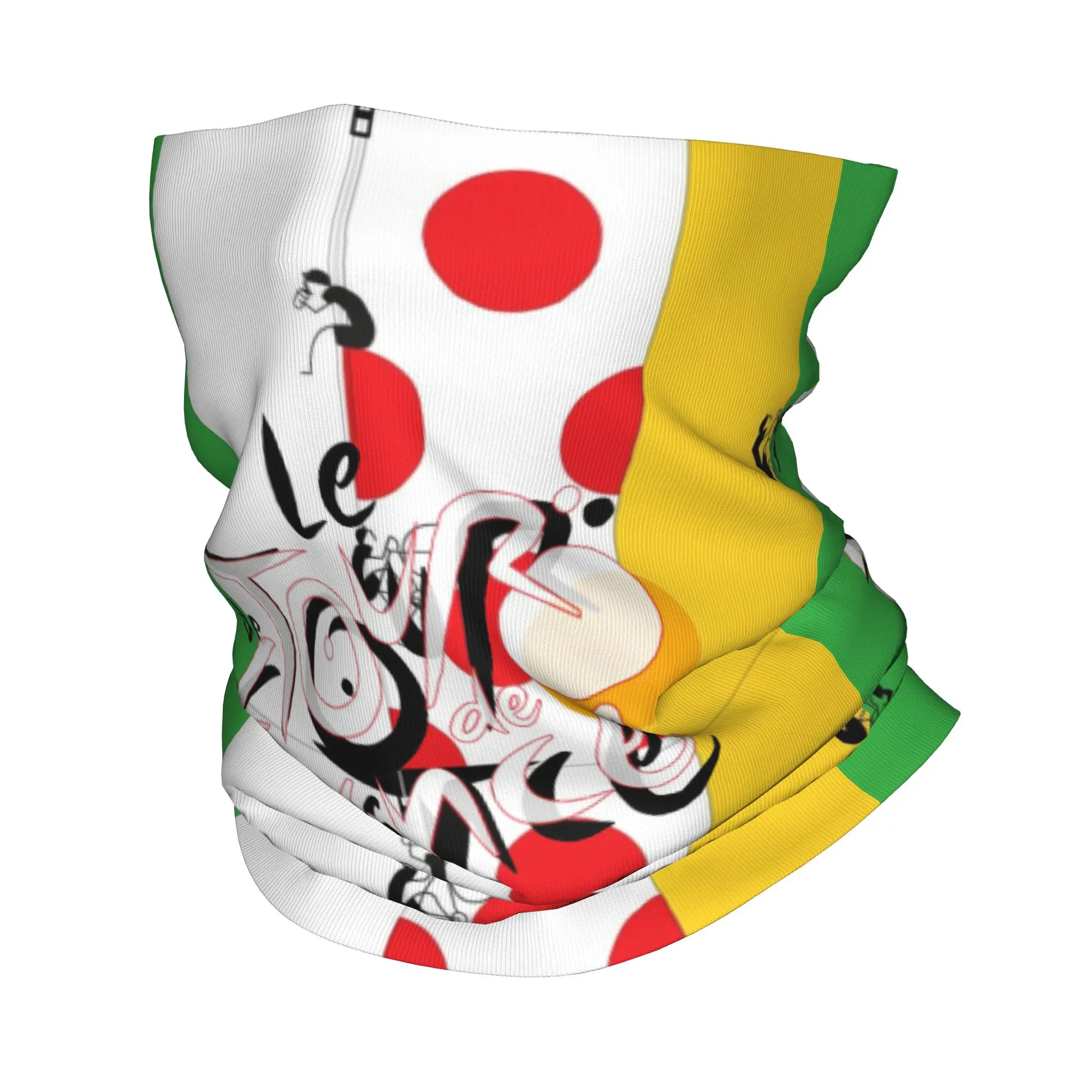 Custom France TDF Tour  Bandana Winter Neck Warmer Women Windproof Wrap Face Scarf for Hiking  Gaiter Headband