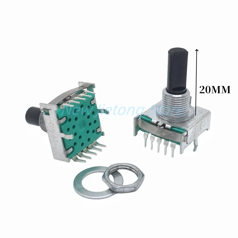 1pc RS17 Band Rotary Switch 1 Pole 3 4 5 6 7 8 Positions Small Household Appliance Conversion Gears Switch 10Pin 15/20MM D Shaft