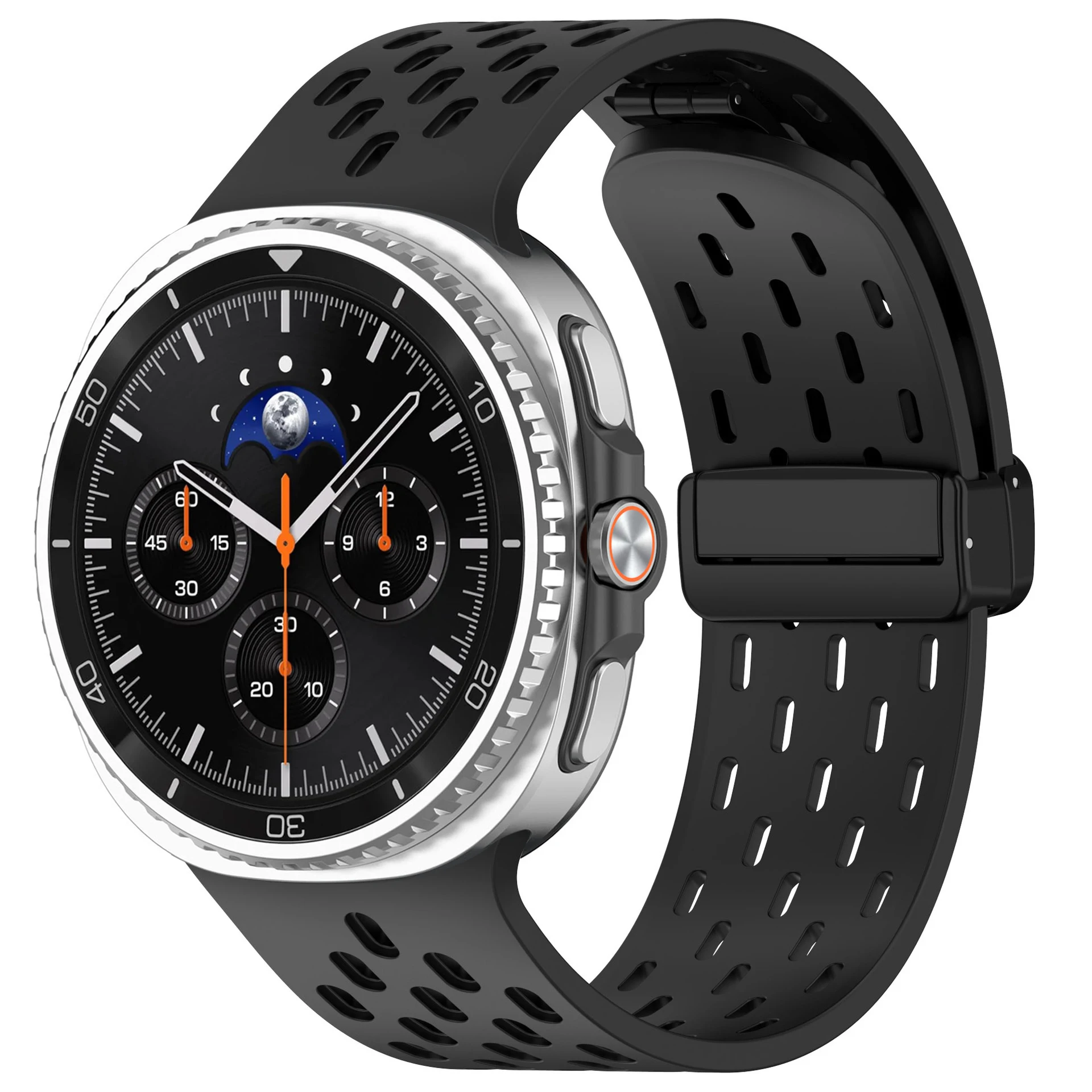 Breathable Band For Samsung Galaxy Watch 9/8 Classic Sports Magnetic Silicone Correa Bracelet Galaxy Watch 8 44mm 40mm Strap image 3
