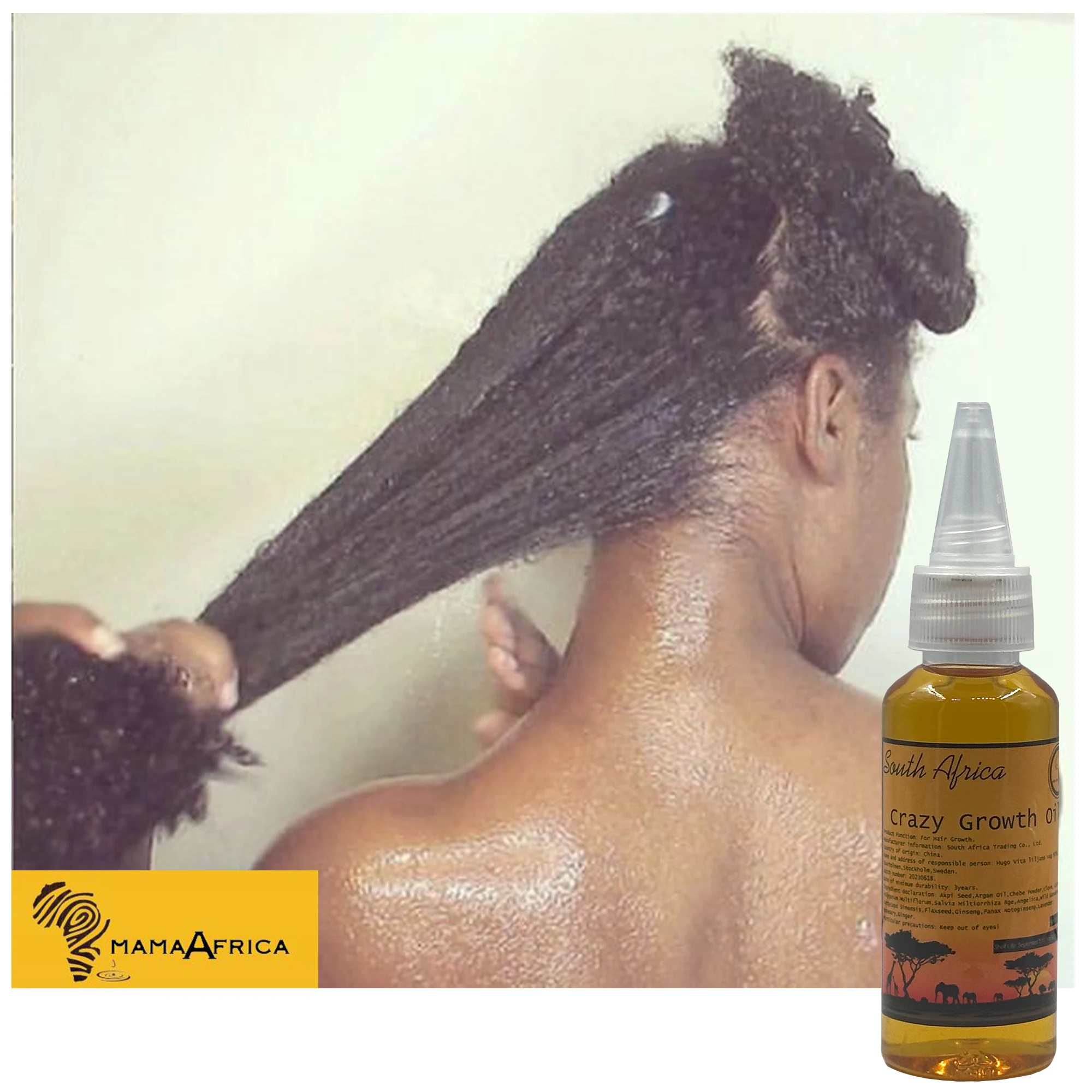 2 Inches In a Month Hair grows insanely fast !African Traditional Handmade Hair Oil