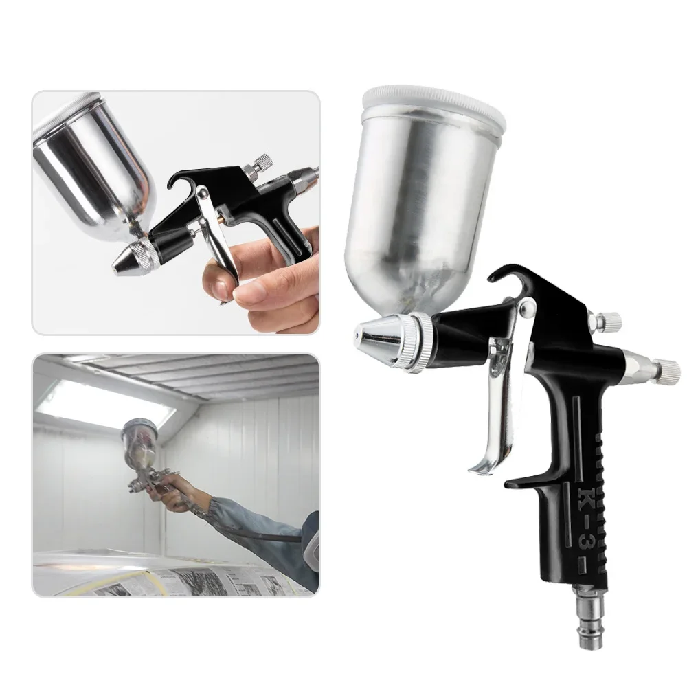 

K-3 Air Spray Paint Gun, 0.5mm Nozzle, 200ml Capacity, Paint Sprayer for Walls, Automotive