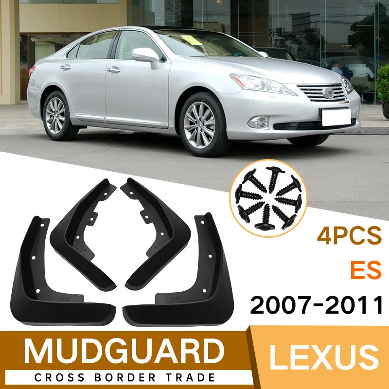 

For Lexus ES 2007-2011 Car Molded Mud Flaps Splash Guards Mudguards Front Rear Styling Front Rear Car Accessories