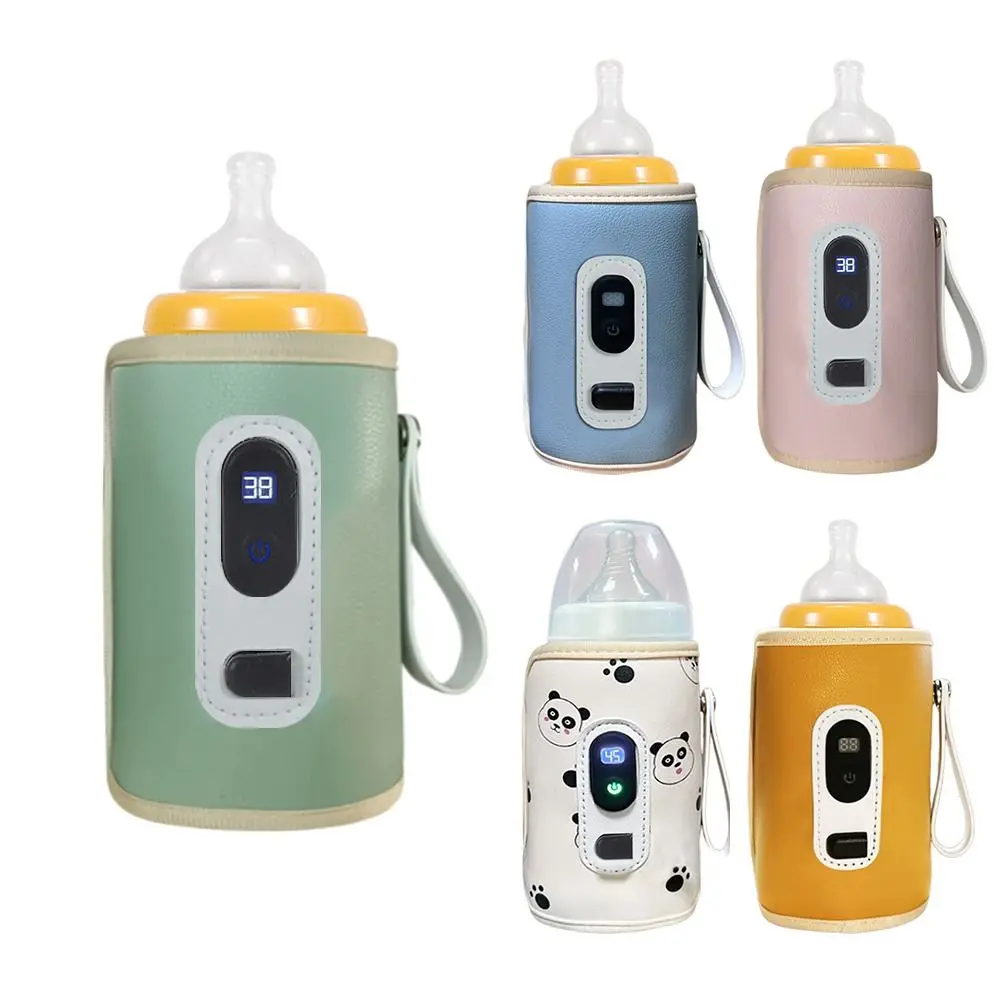 Baby Nursing USB Milk Water Warmer Travel Heating Sleeve Constant Temperature Infant Bottle Heat Keeper Digital Display