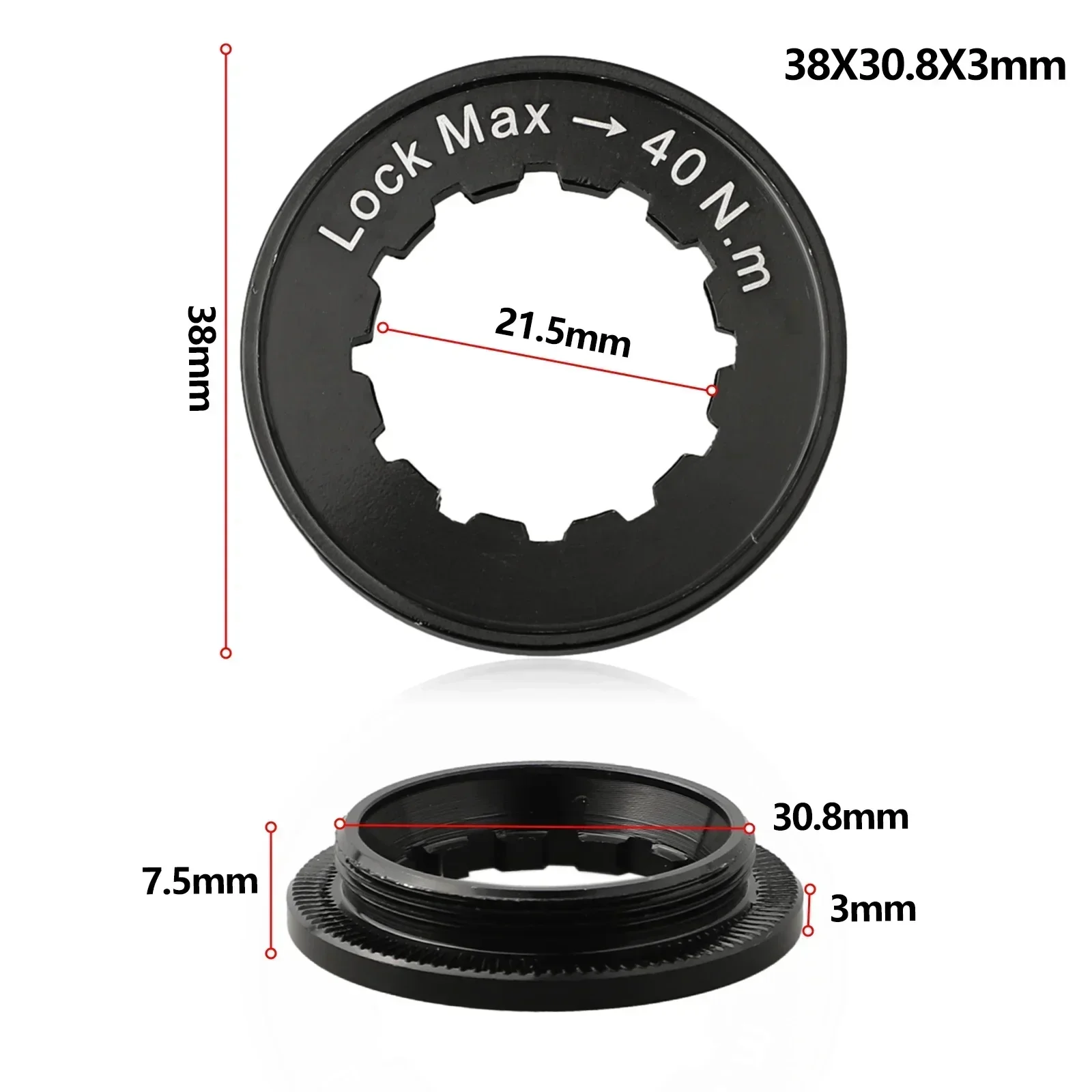 Bicycle Centerlock Disc Brake Lockring For Shimano Deore XTR XT SLX Bike Aluminum Alloy Disc Brakes Lock Ring