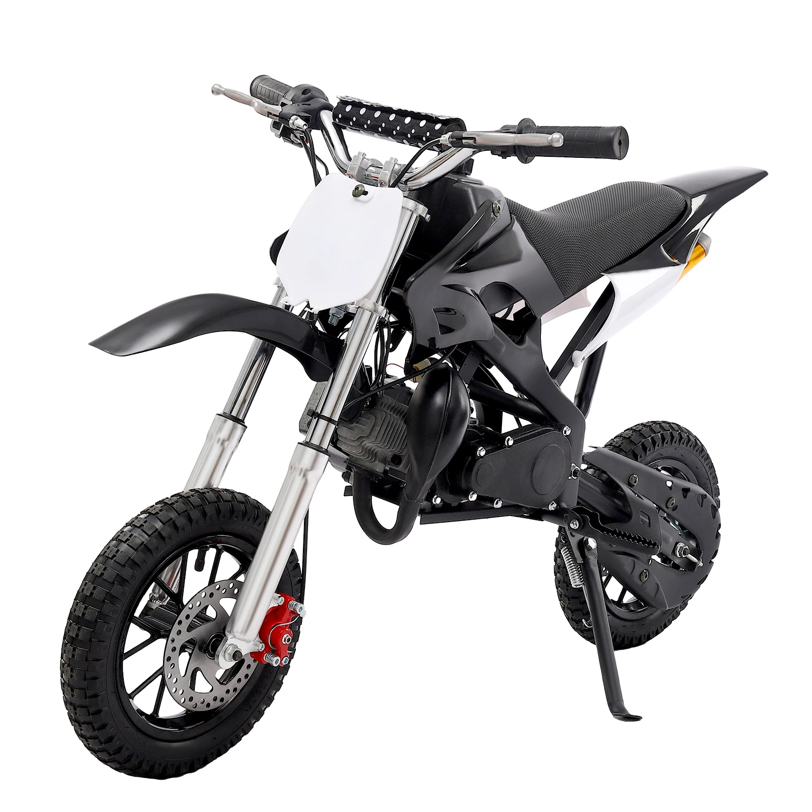 8/10in Kids Dirt Bike 49CC 2-Stroke Gasoline Motorcycle For  Aged 6-16 Years Old Off-road Motorcycle