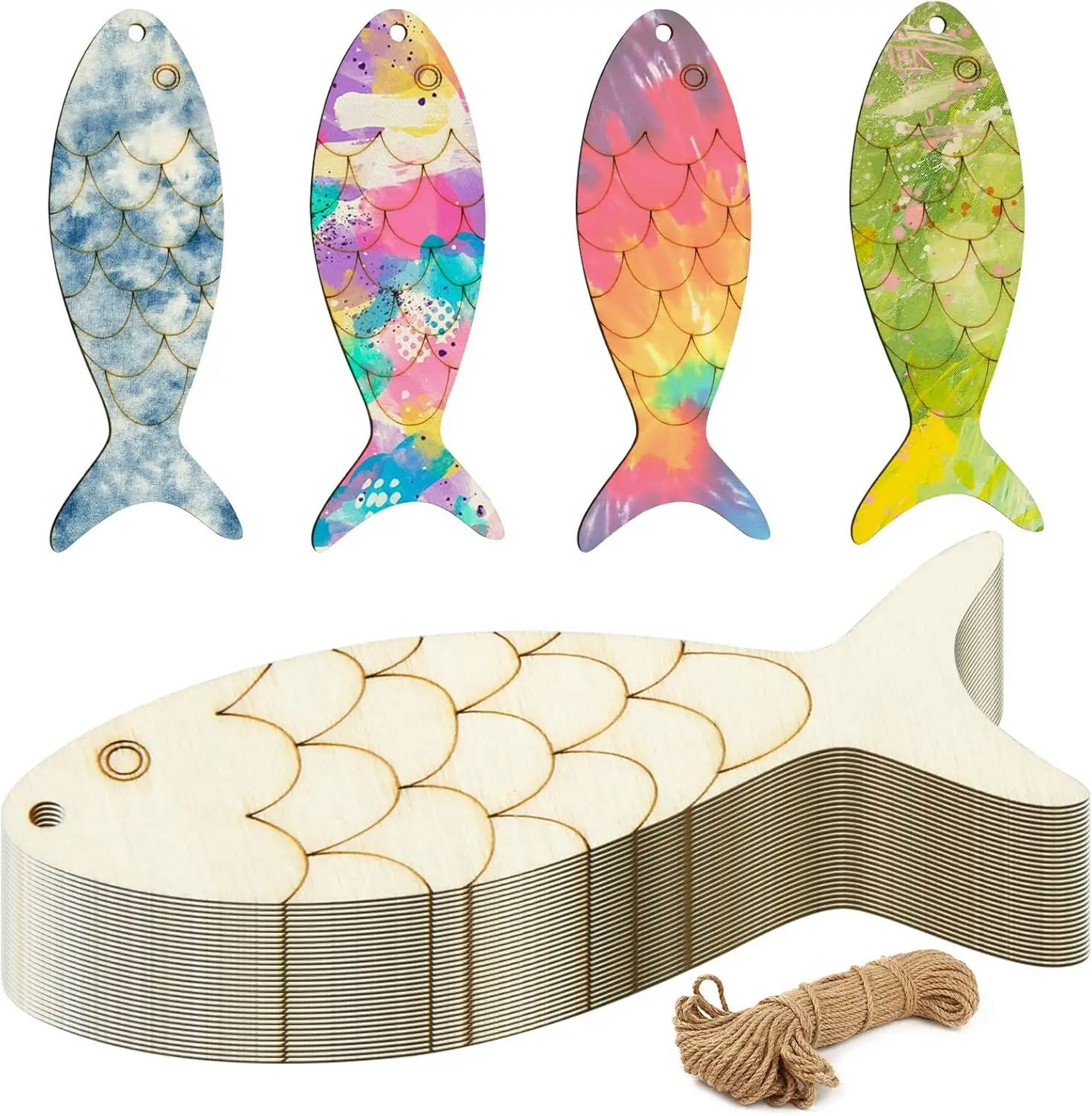 

Wooden Fish Cutouts DIY Craft, Unfinished Blank Wooden Signs Fish Shaped Wood Cut Out Wood Craft Supplies, Fish Shaped Wooden Cu
