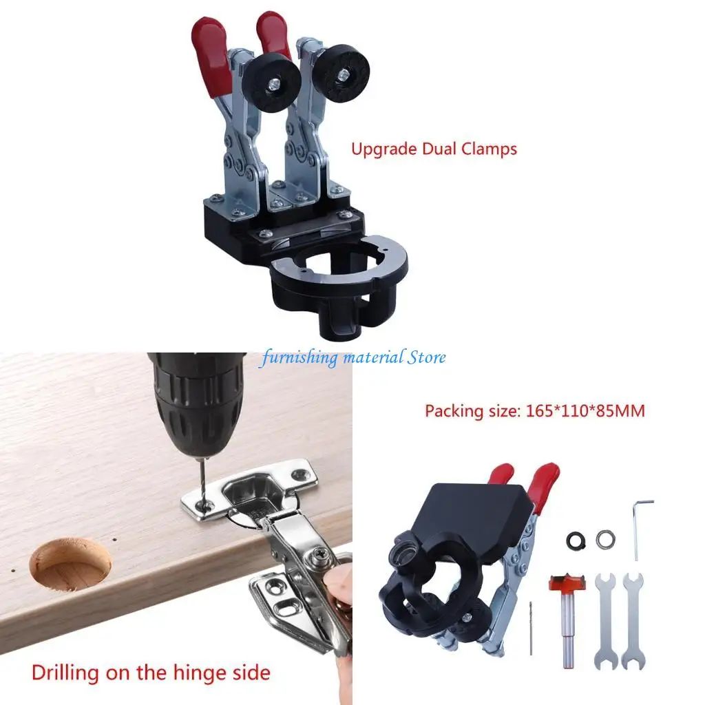 y5gd hole puncher دقة قفل الخشب Dowel Dowl Drill Guide Locator for Door #1