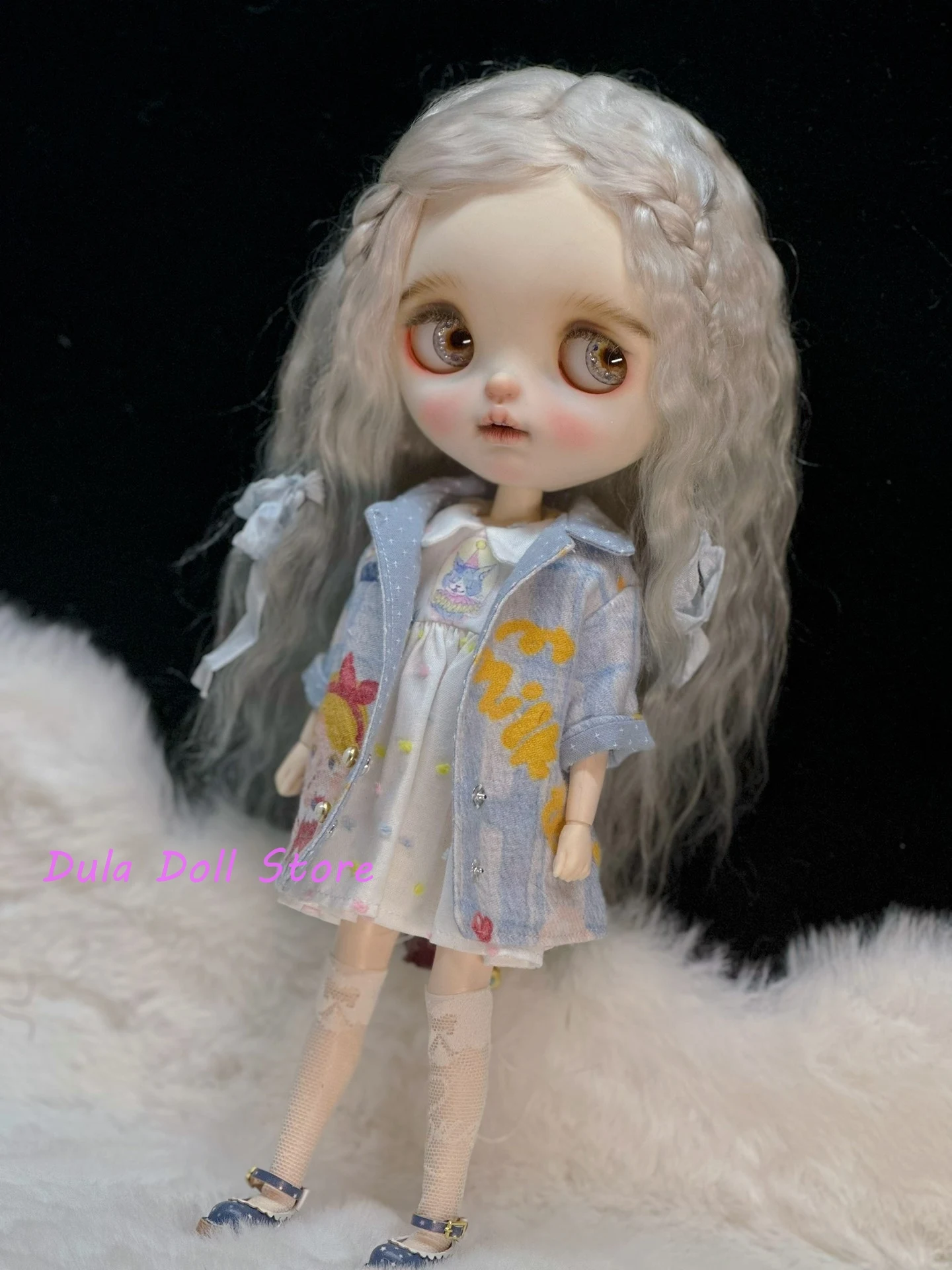 Dula Doll Clothes Dress Casual brushed jacket Blythe ob24 ob22 Azone Licca ICY JerryB 1/6 Bjd Doll Accessories