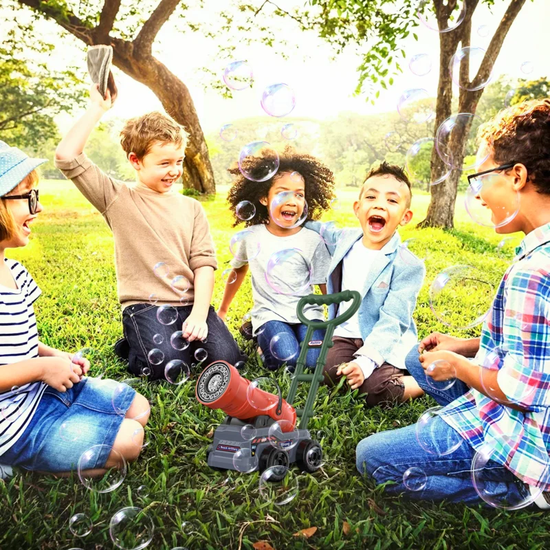 Máquina de burbujas eléctrica para niños, soplador creativo para exteriores, fabricante de burbujas, novedad