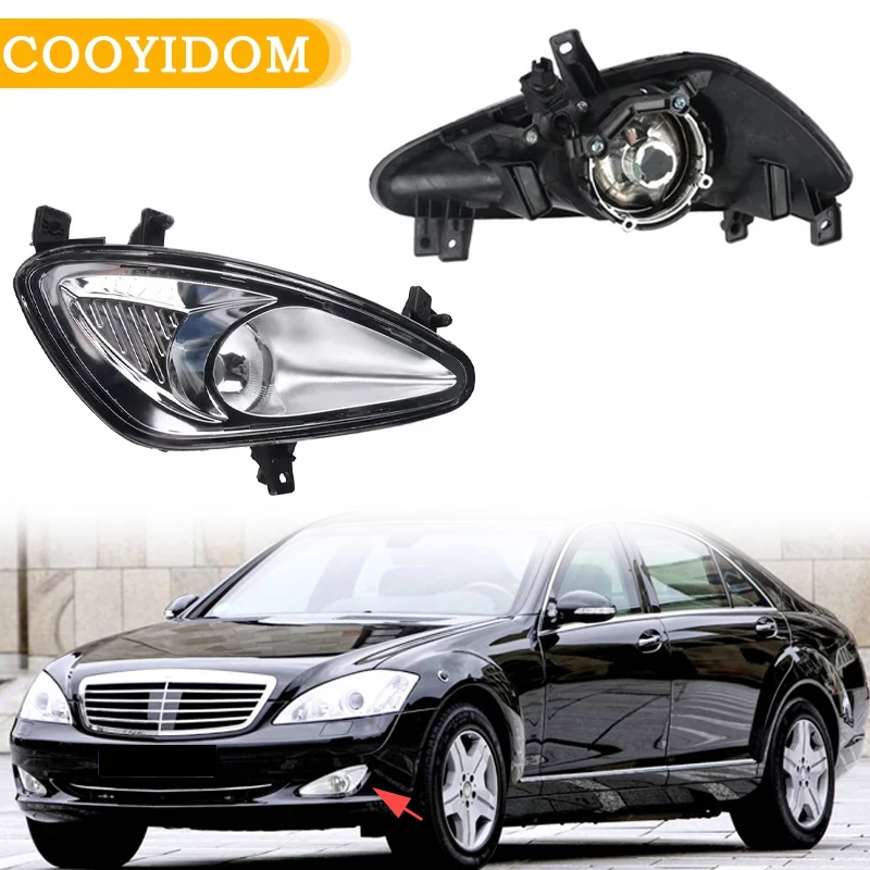 

Car Front Bumper Fog Light Car Accessories For Mercedes Benz W221 S550 S600 2007 2008 2009 2218200156 2218200256 Without Bulb